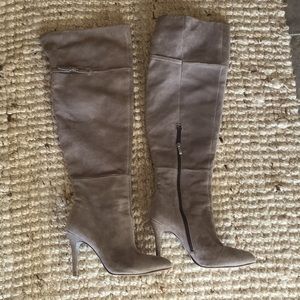 Chinese Laundry Knee High Grey Boots